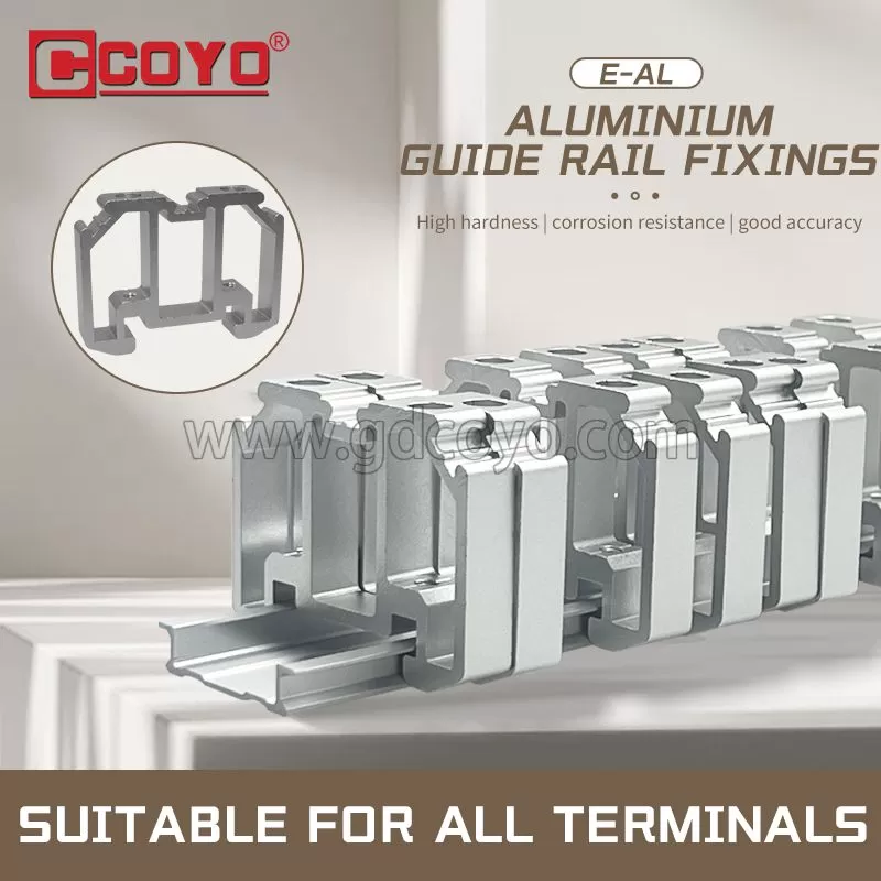 Aluminum alloy fixed parts E/AL-NS35 rail clip wiring terminal