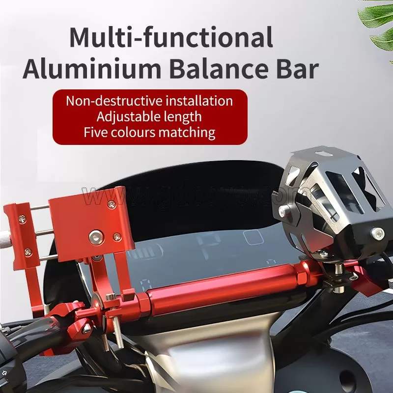 Aluminum Alloy Universal Adjustable Cross Bar Motorcycle Extendable Handlebar Balance Bar