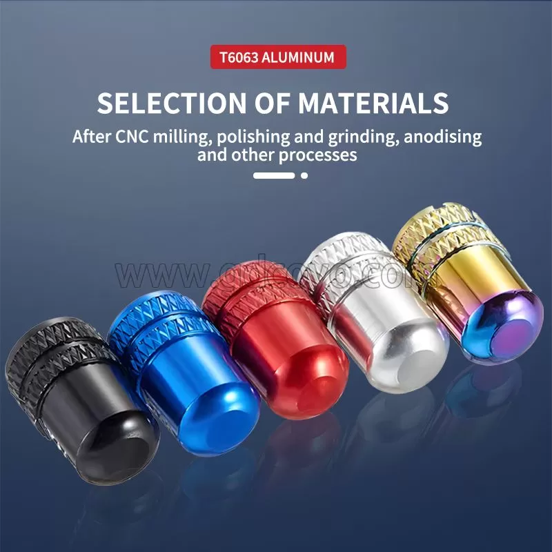 Mountain Bike Aluminum Alloy Dustproof Bicycle Valve Cap