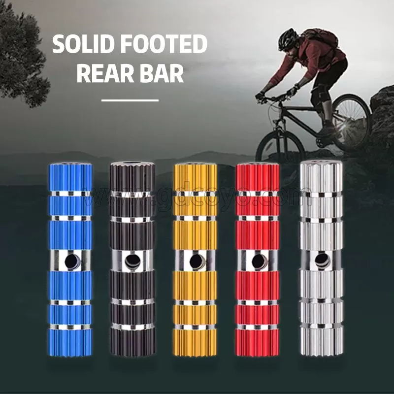 Mountain Bicycle Pedal Aluminum Alloy Solid Rocket Launcher Riding Tool Back Wheel Footed Rear Bar