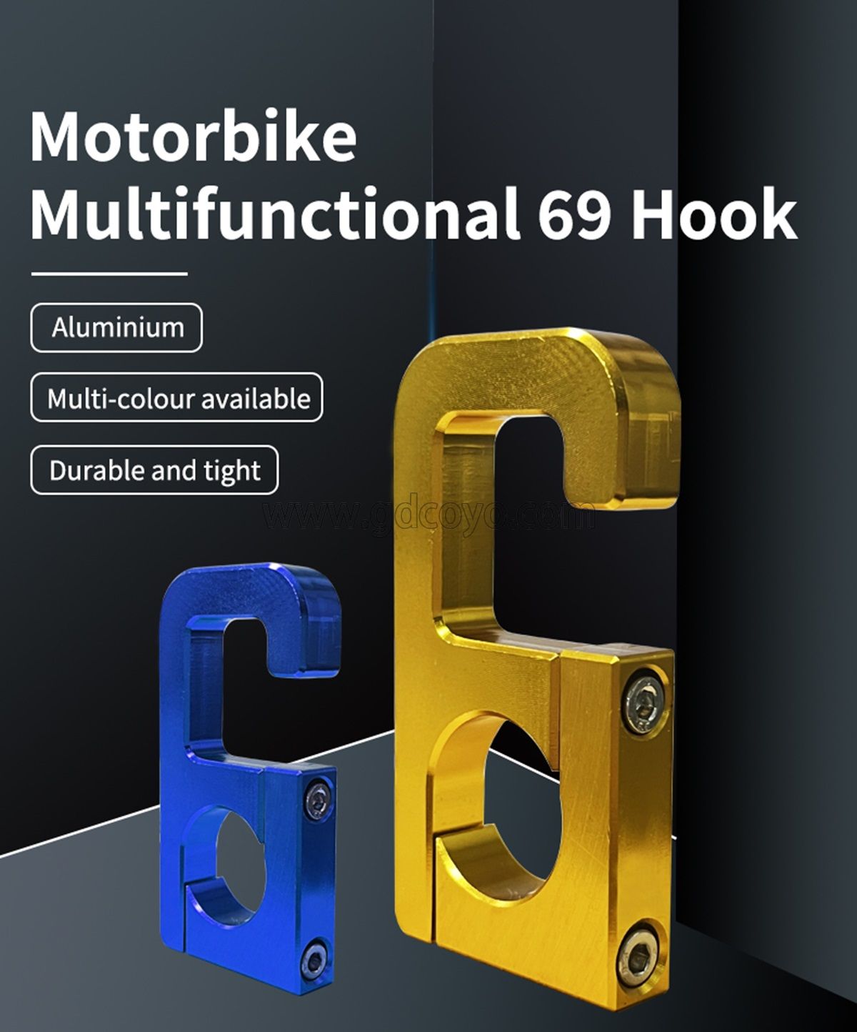 Aluminium Alloy Universal Motorcycle Handlebar Pothook Electric Motor Scooter Handle Bar Hook Helmet Rack